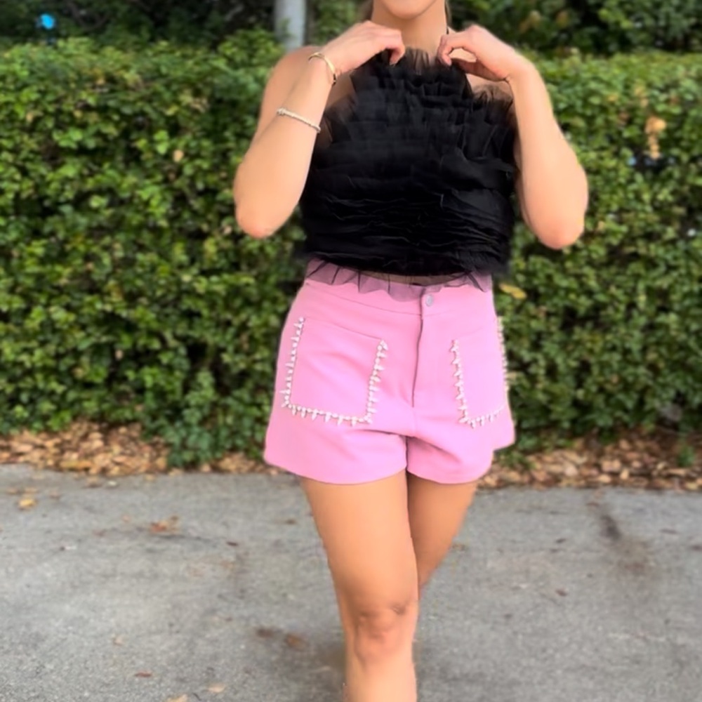 Pink shorts